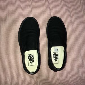Black slip on vans